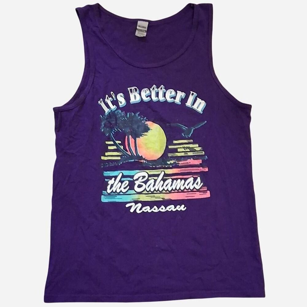 Gildan Men's Purple Vest